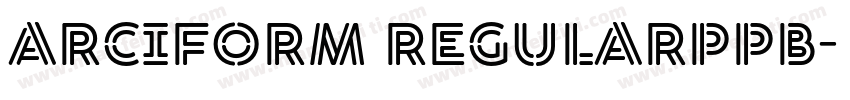 Arciform Regularppb字体转换